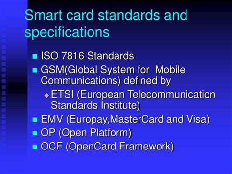 Smart Card Standards 